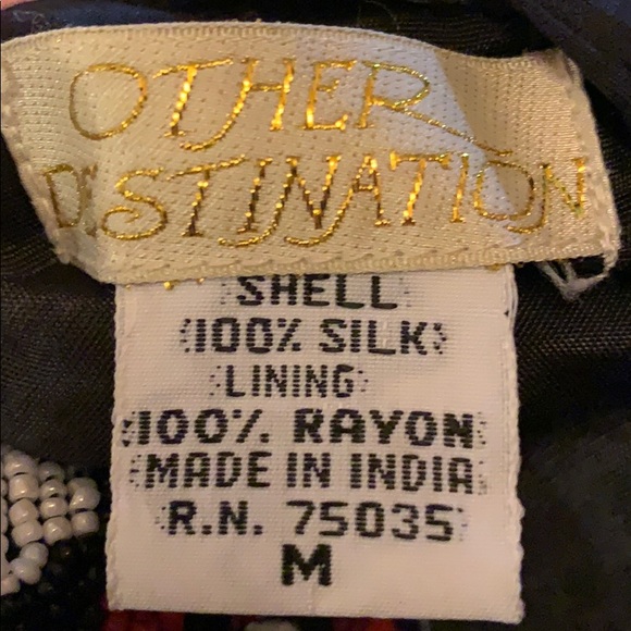 Wearable Art Other Destination vest 100% raw silk - Picture 8 of 8